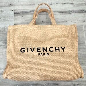 Givenchy Soft Natural Raffia Woven Tote Bag